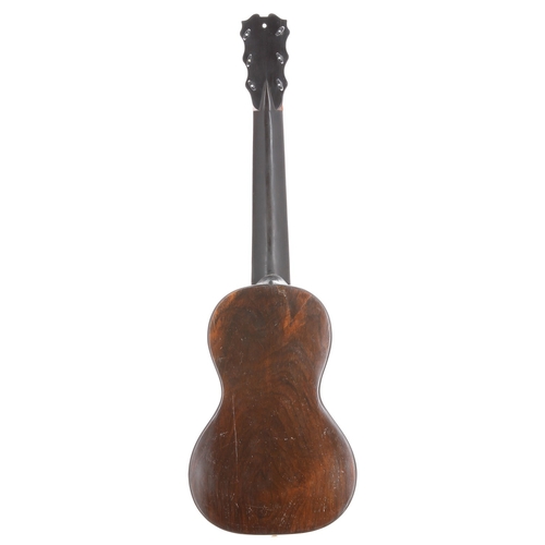 2406 - 19th century French small bodied guitar by Henry Lejeune, Paris, 1809; Back and sides: rosewood, rep... 
