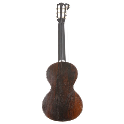 2407 -  19th century guitar branded 'Valance' to the inner back, converted in the 19th century to a heptaco... 