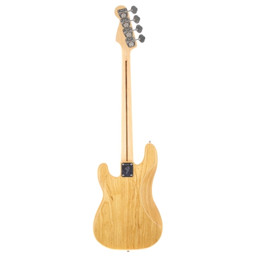 354 - Mark Griffiths - Fender Precision Bass guitar, made in USA, circa 1973; Body: natural finish, contro... 