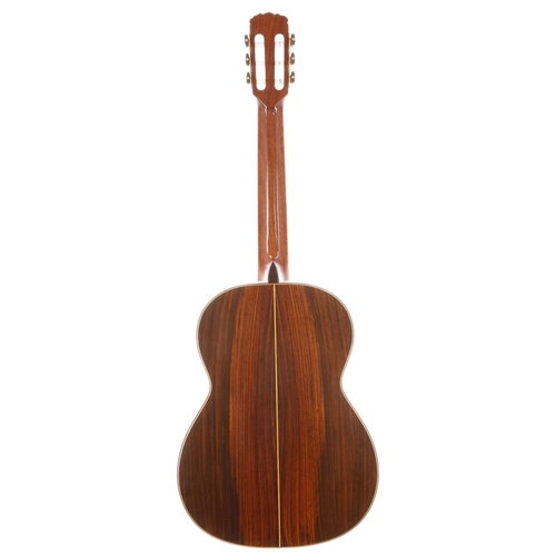2420 - 1975 Lorenzo Pimentel Grand Concert number 8 classical guitar, made in Mexico; Back and sides: India... 
