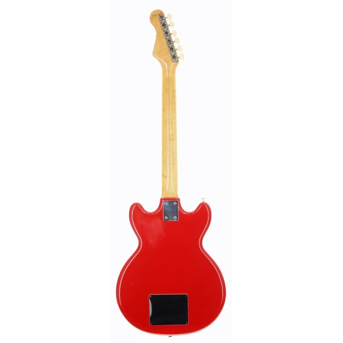 357 - Mark Griffiths - Hofner Colorama II electric guitar, made in Germany, circa 1962; Body: red finish, ... 