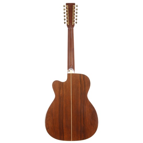 387 - 2006 C.F. Martin MC-12-41 Richie Sambora Signature Model acoustic guitar, made in USA; Back and side... 