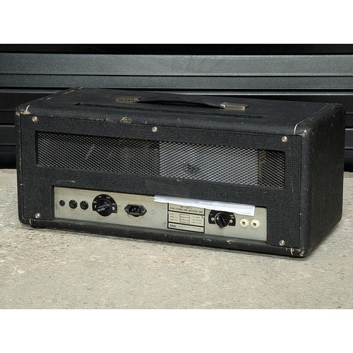 373 - The Kinks interest - 1972 Hiwatt Custom 100 guitar amplifier head, made in England, serial number 38... 