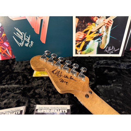 388 - 2019 EVH Guitars Eddie Van Halen '79 Bumblebee Masterbuilt Limited Edition electric guitar, made in ... 