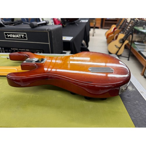 353 - Mark Griffiths - 1989 Ernie Ball Music Man Stingray 5 bass guitar, made in USA; Body: sunburst finis... 