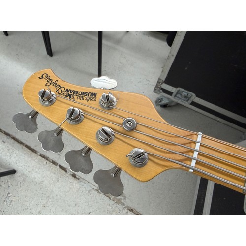 353 - Mark Griffiths - 1989 Ernie Ball Music Man Stingray 5 bass guitar, made in USA; Body: sunburst finis... 