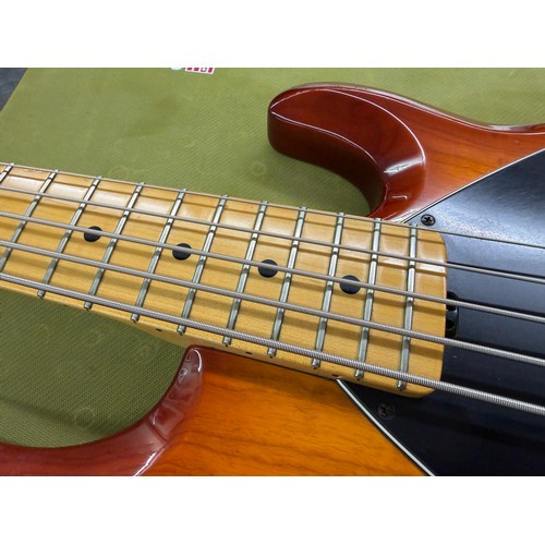 353 - Mark Griffiths - 1989 Ernie Ball Music Man Stingray 5 bass guitar, made in USA; Body: sunburst finis... 