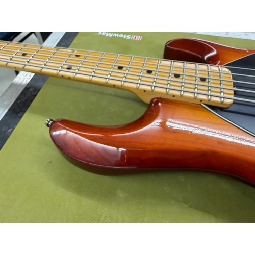 353 - Mark Griffiths - 1989 Ernie Ball Music Man Stingray 5 bass guitar, made in USA; Body: sunburst finis... 