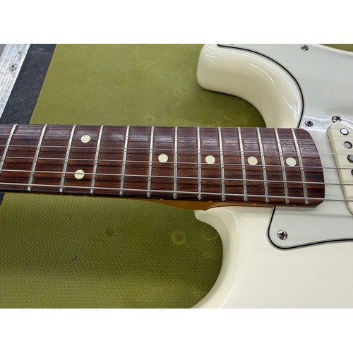 356 - Mark Griffiths - 2002 Fender Stratocaster electric guitar, made in Mexico; Body: Olympic white finis... 