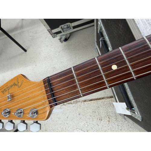 356 - Mark Griffiths - 2002 Fender Stratocaster electric guitar, made in Mexico; Body: Olympic white finis... 