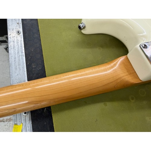 356 - Mark Griffiths - 2002 Fender Stratocaster electric guitar, made in Mexico; Body: Olympic white finis... 