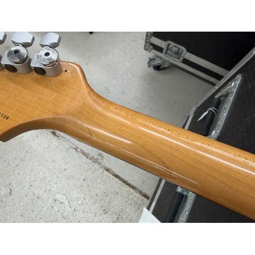 356 - Mark Griffiths - 2002 Fender Stratocaster electric guitar, made in Mexico; Body: Olympic white finis... 