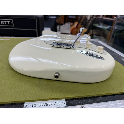356 - Mark Griffiths - 2002 Fender Stratocaster electric guitar, made in Mexico; Body: Olympic white finis... 