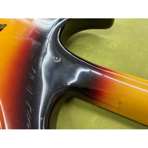 358 - Mark Griffiths - 1980s Jaydee Hooligan Custom electric guitar, made in England; Body: three-tone sun... 