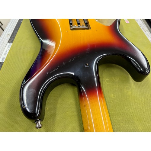 358 - Mark Griffiths - 1980s Jaydee Hooligan Custom electric guitar, made in England; Body: three-tone sun... 