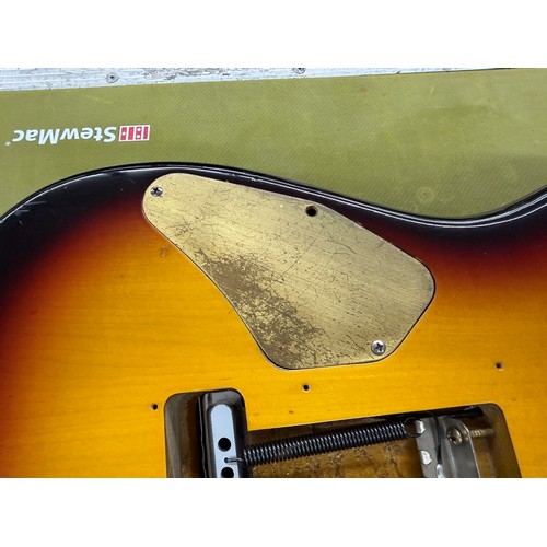 358 - Mark Griffiths - 1980s Jaydee Hooligan Custom electric guitar, made in England; Body: three-tone sun... 