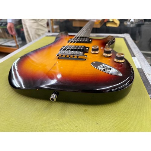 358 - Mark Griffiths - 1980s Jaydee Hooligan Custom electric guitar, made in England; Body: three-tone sun... 