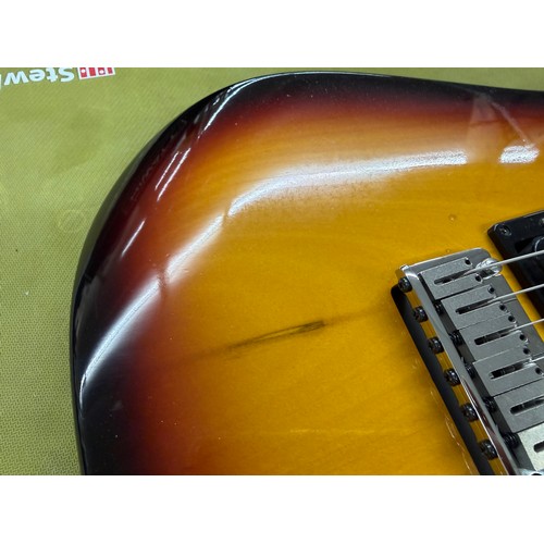 358 - Mark Griffiths - 1980s Jaydee Hooligan Custom electric guitar, made in England; Body: three-tone sun... 