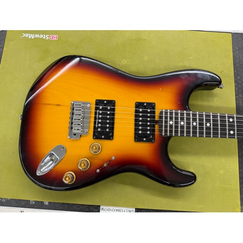 358 - Mark Griffiths - 1980s Jaydee Hooligan Custom electric guitar, made in England; Body: three-tone sun... 