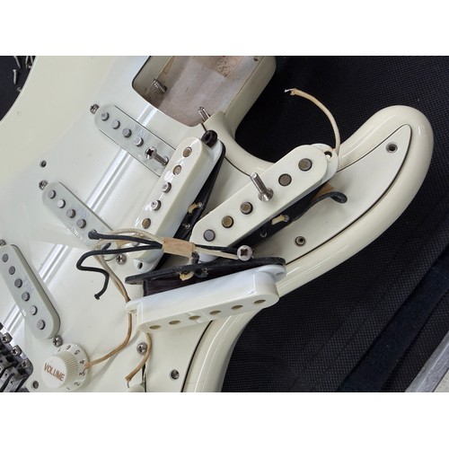 365 - Mark Griffiths - 1983 Squier by Fender JV Stratocaster electric guitar, made in Japan; Body: Olympic... 