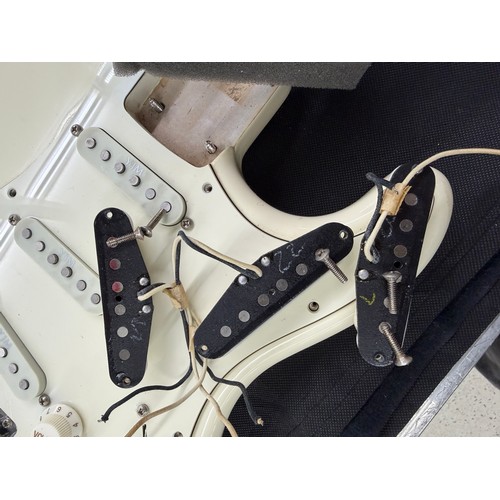365 - Mark Griffiths - 1983 Squier by Fender JV Stratocaster electric guitar, made in Japan; Body: Olympic... 