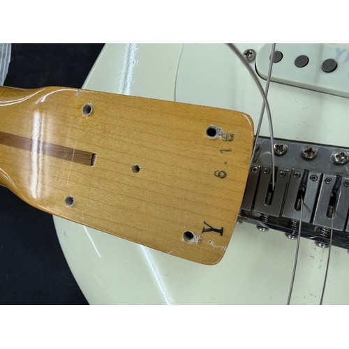 365 - Mark Griffiths - 1983 Squier by Fender JV Stratocaster electric guitar, made in Japan; Body: Olympic... 