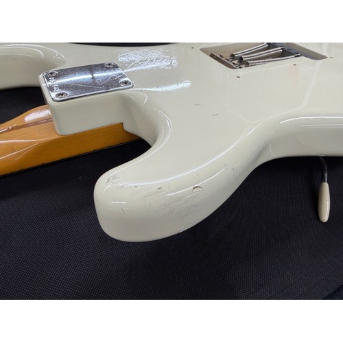 365 - Mark Griffiths - 1983 Squier by Fender JV Stratocaster electric guitar, made in Japan; Body: Olympic... 