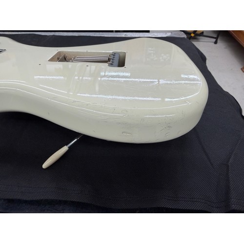 365 - Mark Griffiths - 1983 Squier by Fender JV Stratocaster electric guitar, made in Japan; Body: Olympic... 