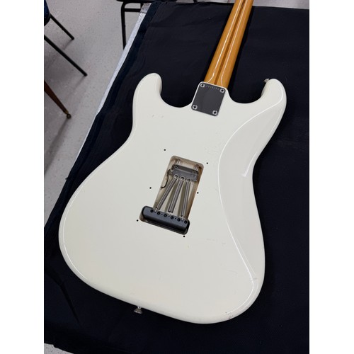 365 - Mark Griffiths - 1983 Squier by Fender JV Stratocaster electric guitar, made in Japan; Body: Olympic... 