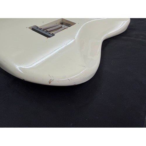 365 - Mark Griffiths - 1983 Squier by Fender JV Stratocaster electric guitar, made in Japan; Body: Olympic... 