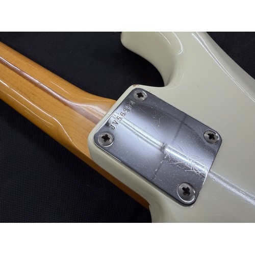 365 - Mark Griffiths - 1983 Squier by Fender JV Stratocaster electric guitar, made in Japan; Body: Olympic... 