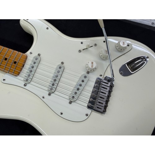 365 - Mark Griffiths - 1983 Squier by Fender JV Stratocaster electric guitar, made in Japan; Body: Olympic... 