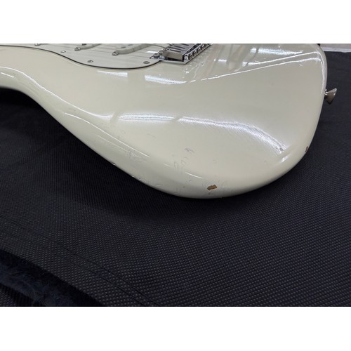 365 - Mark Griffiths - 1983 Squier by Fender JV Stratocaster electric guitar, made in Japan; Body: Olympic... 