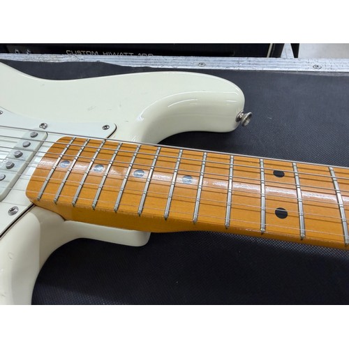 365 - Mark Griffiths - 1983 Squier by Fender JV Stratocaster electric guitar, made in Japan; Body: Olympic... 