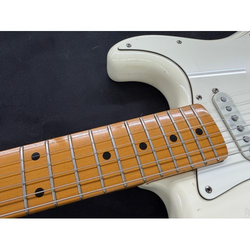 365 - Mark Griffiths - 1983 Squier by Fender JV Stratocaster electric guitar, made in Japan; Body: Olympic... 