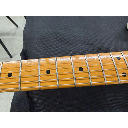 365 - Mark Griffiths - 1983 Squier by Fender JV Stratocaster electric guitar, made in Japan; Body: Olympic... 