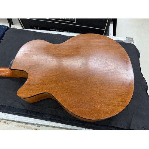 368 - Mark Griffiths - 1996 Guild F4CE electro-acoustic guitar, made in USA; Back and sides: mahogany, lig... 