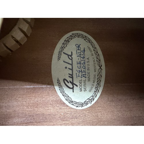 368 - Mark Griffiths - 1996 Guild F4CE electro-acoustic guitar, made in USA; Back and sides: mahogany, lig... 