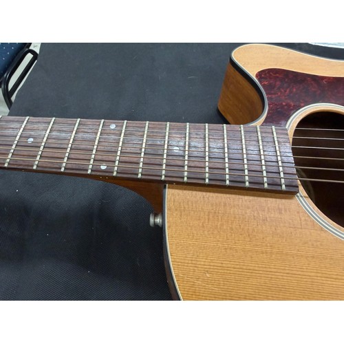 368 - Mark Griffiths - 1996 Guild F4CE electro-acoustic guitar, made in USA; Back and sides: mahogany, lig... 