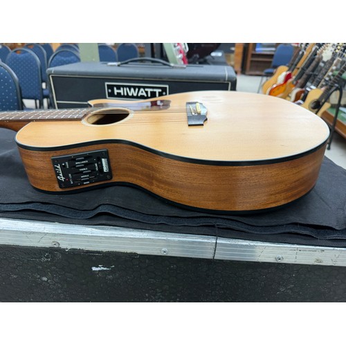 368 - Mark Griffiths - 1996 Guild F4CE electro-acoustic guitar, made in USA; Back and sides: mahogany, lig... 