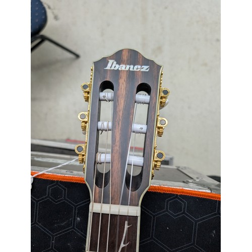 402 - 2024 Ibanez Tim Henson Signature TOD10N-TKF semi-hollow body nylon string electric guitar; Body: tra... 