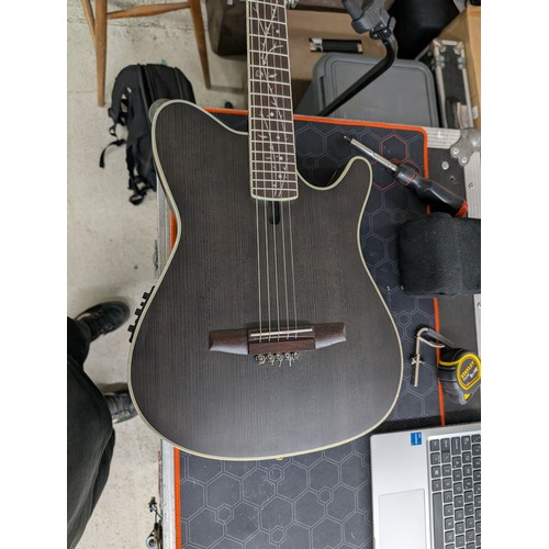402 - 2024 Ibanez Tim Henson Signature TOD10N-TKF semi-hollow body nylon string electric guitar; Body: tra... 