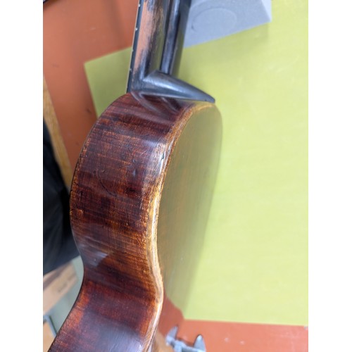 2404 - 19th century Austrian double neck harp guitar by and labelled Ludwig Reisinger, also bearing an Anto... 