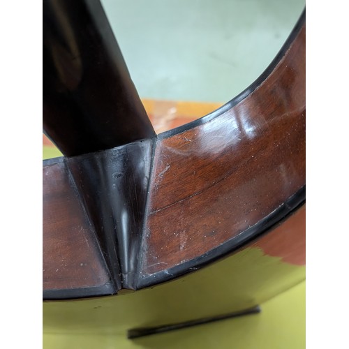 2405 - 19th century French lyre guitar, by and labelled Pons, Luthier A. Grenoble...1810, with symmetrical ... 
