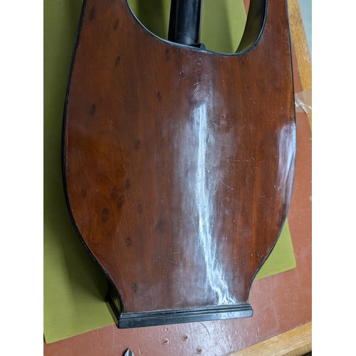 2405 - 19th century French lyre guitar, by and labelled Pons, Luthier A. Grenoble...1810, with symmetrical ... 