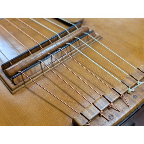 2407 -  19th century guitar branded 'Valance' to the inner back, converted in the 19th century to a heptaco... 