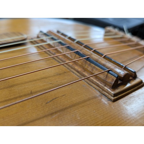 2407 -  19th century guitar branded 'Valance' to the inner back, converted in the 19th century to a heptaco... 