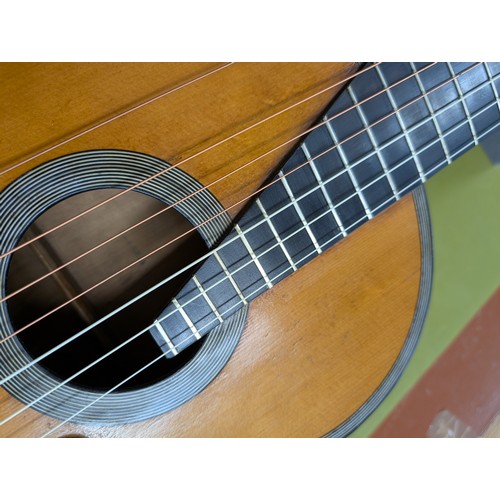2407 -  19th century guitar branded 'Valance' to the inner back, converted in the 19th century to a heptaco... 