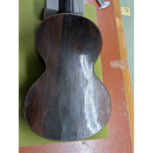 2407 -  19th century guitar branded 'Valance' to the inner back, converted in the 19th century to a heptaco... 