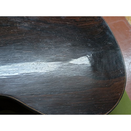 2407 -  19th century guitar branded 'Valance' to the inner back, converted in the 19th century to a heptaco... 